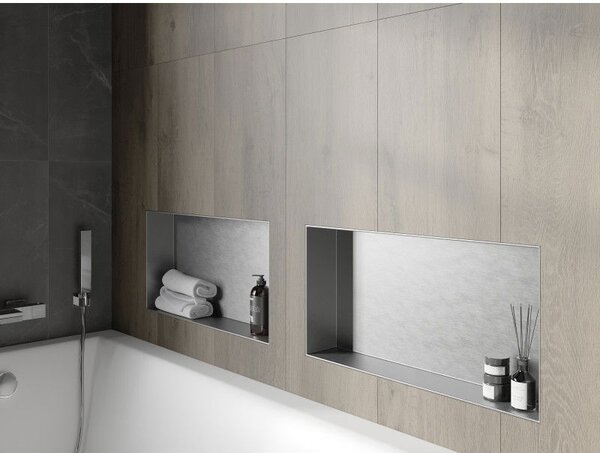Mexen X-Wall-NR нишова полица без фланец 60 x 30 cm, инокс - 1911603010
