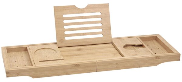Mexen Bamboo полица за вана 70-105 см, естествен бамбук - 701170-00