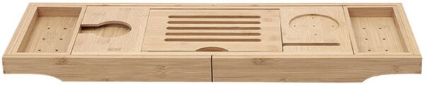Mexen Bamboo полица за вана 70-105 см, естествен бамбук - 701170-00