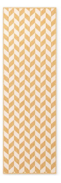 Пътека за открито и закрито в цвят жълта охра/кремава 80x200 cm Haringey Terrick – Ted Baker