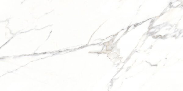Mexen Agata White глазиран гранитогрес ректифициран G1, подова и стенна плочка 120 x 60 см, гланц - TL144-120-060-00