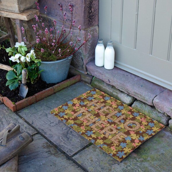 Изтривалка от кокосови влакна 40x60 cm Hello There – Artsy Doormats