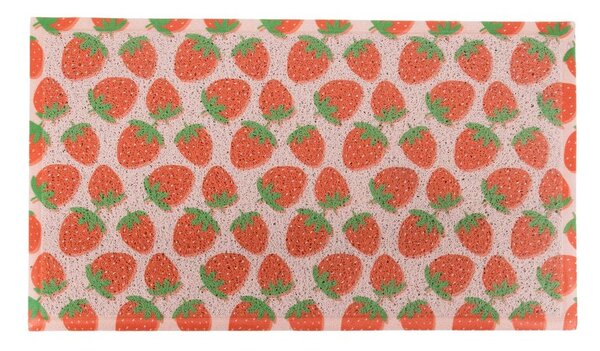 Изтривалка от PVC 40x70 cm Pink Strawberry – Artsy Doormats