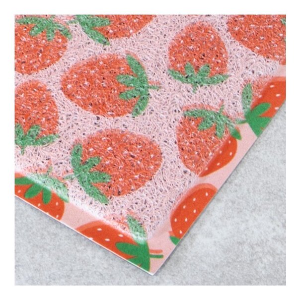 Изтривалка от PVC 40x70 cm Pink Strawberry – Artsy Doormats