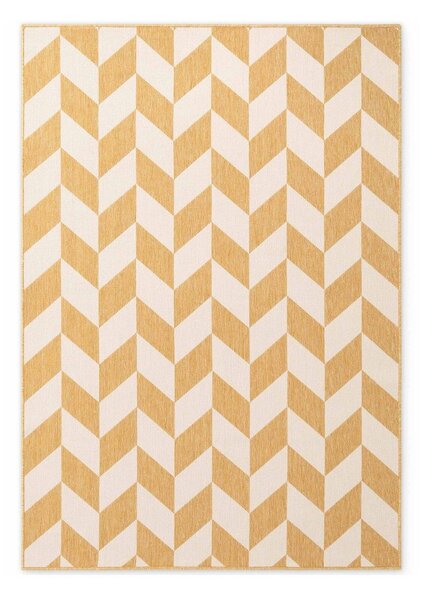 Килим за открито и закрито в цвят жълта охра/кремав 160x230 cm Haringey Terrick – Ted Baker