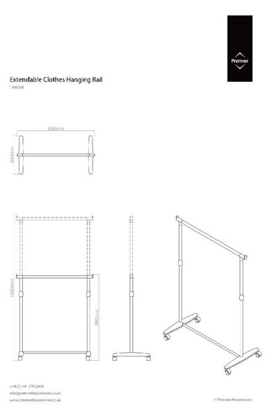 Stojan na oblečení Premier Housewares Rack