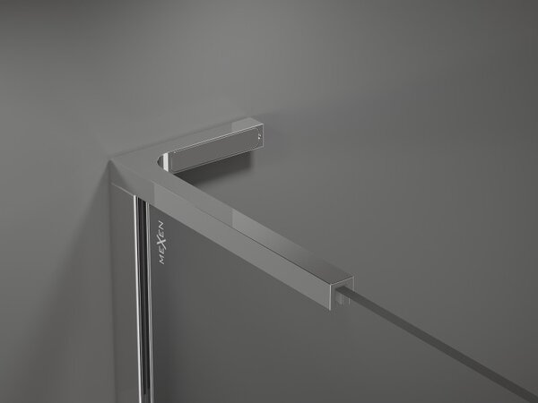 Mexen Kioto+ L душ кабина с рафт Walk-in 50 x 200 см, прозрачна, хром - 800-050-123-01-00