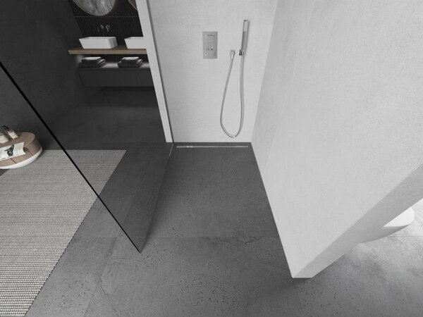 Mexen Kioto L параван за душ Walk-in 55 x 200 см, прозрачен, хром - 800-055-103-01-00