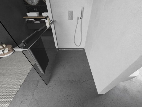 Mexen Kioto+ L душ кабина с рафт Walk-in 50 x 200 см, прозрачна, хром - 800-050-123-01-00