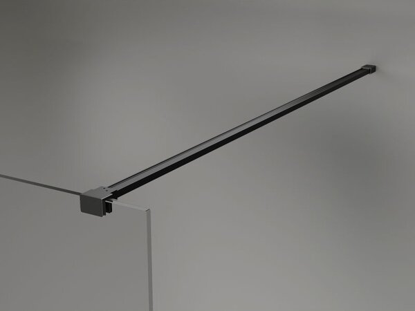Mexen Kioto-X стена за душ кабина Walk-in 160 x 200 cm, графит 10 мм, черна - 800-160-101-70-40-X