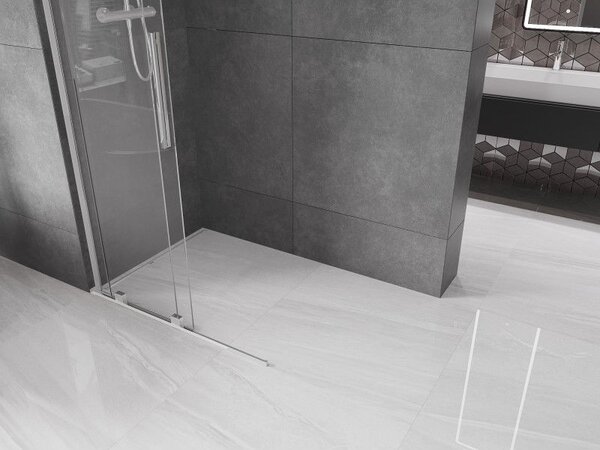 Mexen Velar L плъзгаща се душ стена Walk-in 100 x 200 см, прозрачно 8 мм, хром - 871-100-003-03-01
