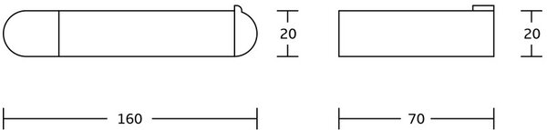 Mexen Adox държач за тоалетна хартия, черен - 7018233-70