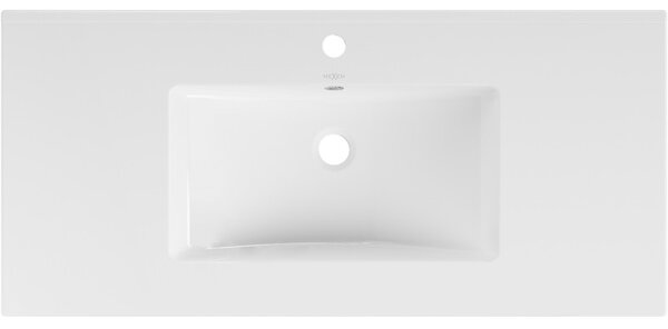 Mexen Atena вградена мивка за плот 101 x 46 cm, бяла - 25011000