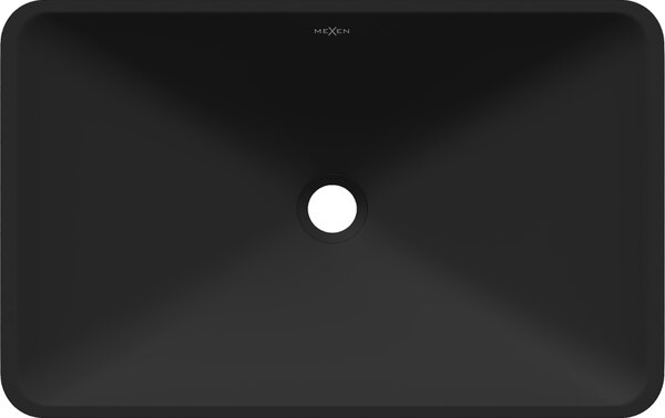 Mexen Esper плот мивка от конгломерат 60 x 38 см, черна - 23036071