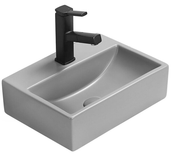 Mexen Mini умивалник за плот 40 x 30 см, светло сив мат - 21094061