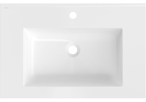Mexen Otis вградена в плот мивка 71 x 46,5 cm, бял гланц - 25187000
