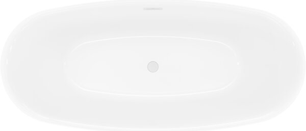 Mexen Luvo Slim свободностояща вана 170 x 75 см, бяла, преливник бял - 52801707500-20