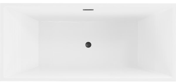 Mexen Vigo свободно стояща вана 178,5 x 80 cm, бяла, черен преливник - 51251788000-70