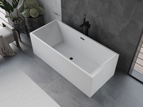 Mexen Vigo свободно стояща вана 178,5 x 80 cm, бяла, черен преливник - 51251788000-70