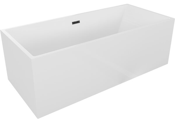 Mexen Vigo свободно стояща вана 178,5 x 80 cm, бяла, черен преливник - 51251788000-70