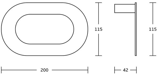 Mexen Adox закачалка за кърпи, черна - 7018232-70