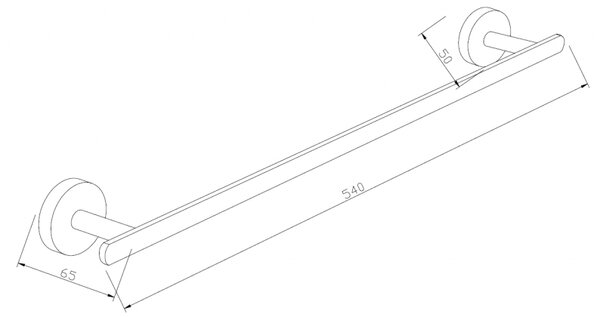 Mexen Loft закачалка за кърпи, черна - 7012624-70