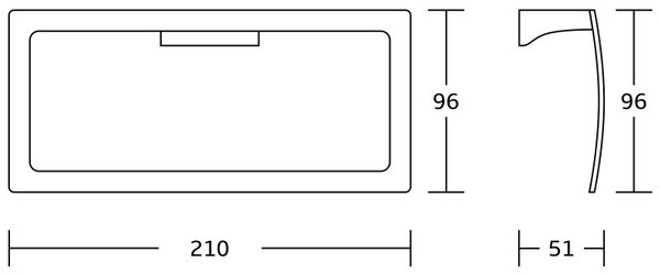 Mexen Rino закачалка за кърпа, черна - 7027032-70