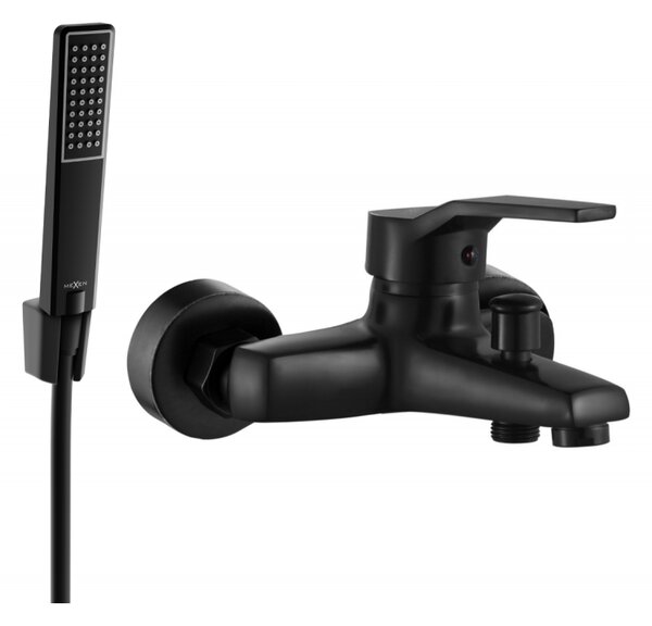 Mexen Caro R72 батерия за вана със сет за душ, черна - 74663R72-70