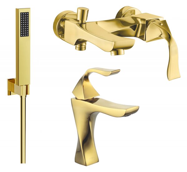 Mexen Estrella R02 комплект за вана, златен - 72303R02-50