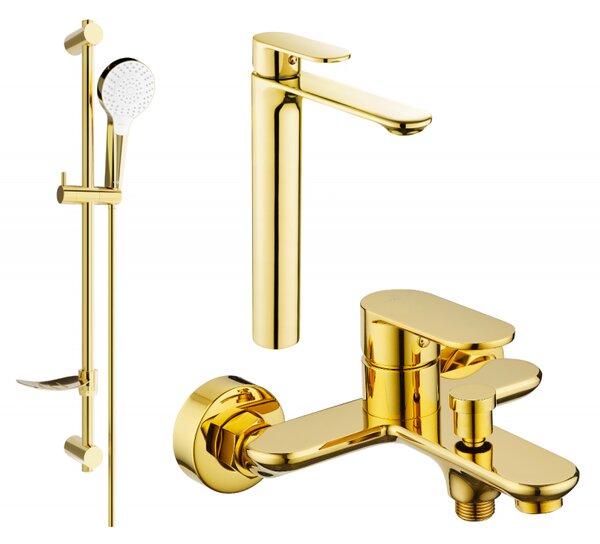 Mexen Milo DF05 вана комплект, златен - 71313DF05-50