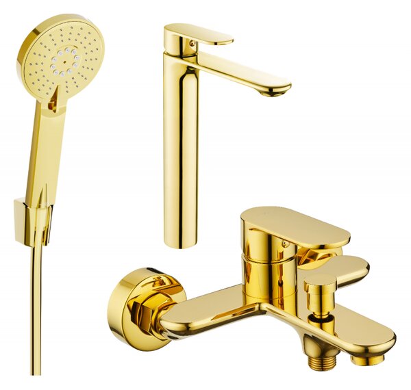 Mexen Milo R40 комплект за вана, златен - 71313R40-50
