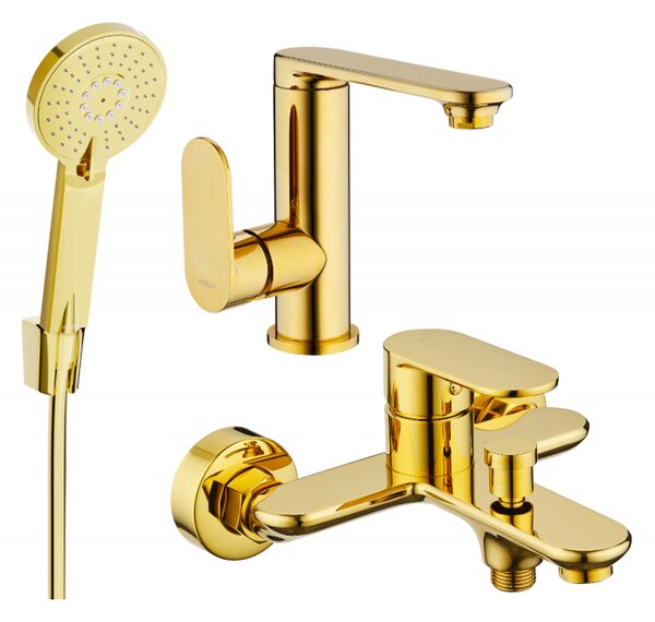 Mexen Milo R40 комплект за баня, златен - 713053R40-50