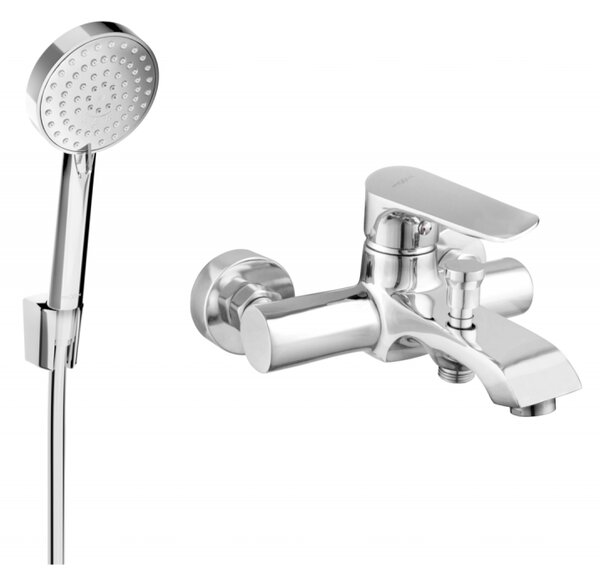 Mexen Pecos R75 смесител за вана с душ комплект, хром - 7273R75-00