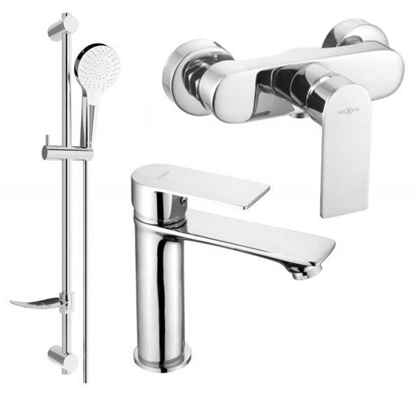 Mexen Royo DF05 душ комплект, хром - 72204DF05-00