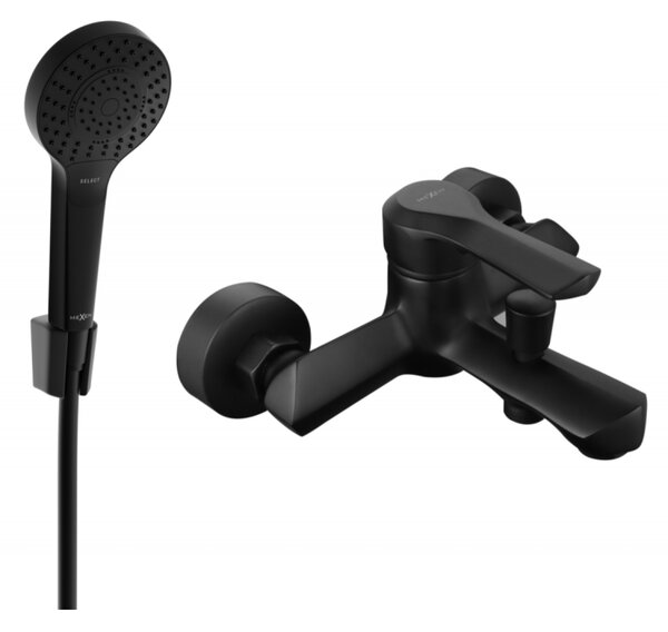 Mexen Sabre R05 батерия за вана с душ комплект, черна - 7213R05-70