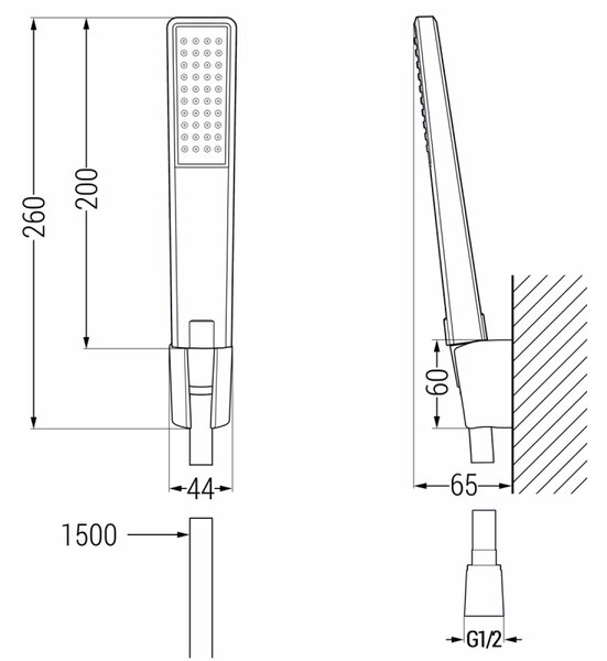 Mexen Sabre Черна баня комплект R72 - 72103R72-70