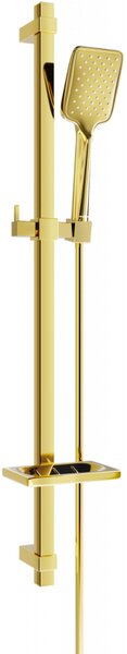 Mexen DQ62 плъзгащ се душ комплект, златен - 785624581-50