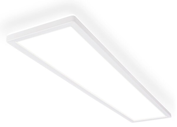 Briloner LED осветление за таван Tava A, 98x20 cm, пластмаса, бяло, Бял, Дневна/трапезария, Пластмаса, Модерен