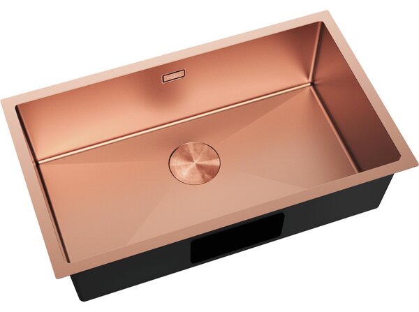 Mexen Trixo стоманена кухненска мивка с 1 корито 750 x 440 mm, мед - 6415751000-65