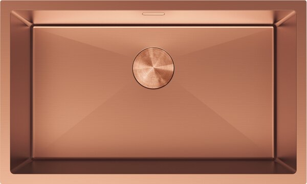 Mexen Trixo стоманена кухненска мивка с 1 корито 750 x 440 mm, мед - 6415751000-65