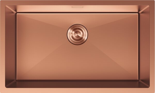 Mexen Trixo стоманена кухненска мивка с 1 корито 750 x 440 mm, мед - 6415751000-65