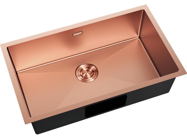 Mexen Trixo стоманена кухненска мивка с 1 корито 750 x 440 mm, мед - 6415751000-65