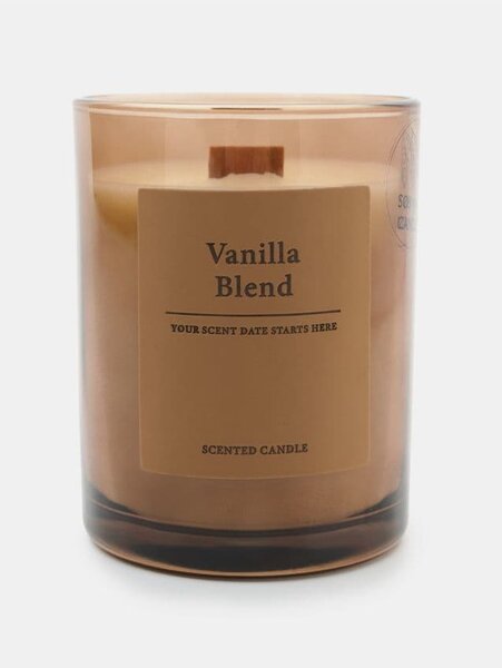 Sinsay - Ароматна свещ с добавен соев восък Vanilla Blend - бежово