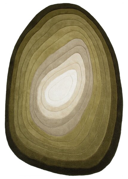 Covor Puddle Ombre Wool Verde 200x290 cm