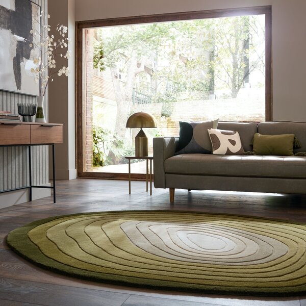 Covor Puddle Ombre Wool Verde 200x290 cm