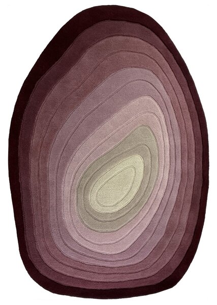 Covor Puddle Ombre Wool Mov 160x230 cm