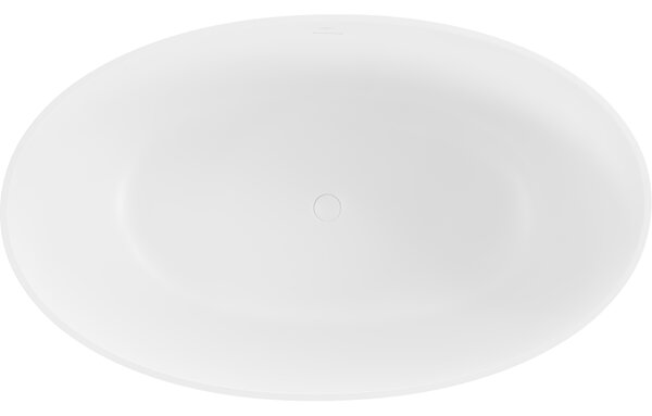 Mexen Parma самостоятелна вана от конгломерат 160 x 95 см, бяла мат - 57231609500