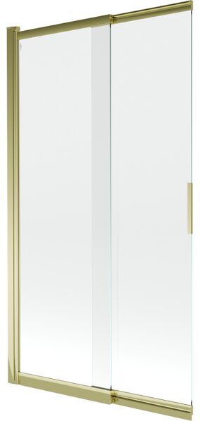 Mexen Fox параван за вана 2-крилен плъзгащ се 100 x 150 cm, прозрачен, златен - 891-100-002-50-00