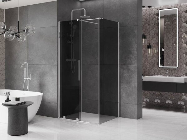 Mexen Velar плъзгаща се душ-кабина 100 x 85 см, графит, хром - 871-100-085-41-01