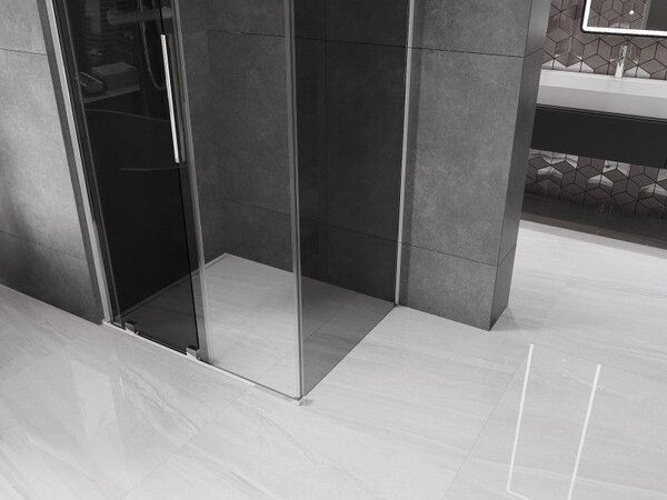 Mexen Velar плъзгаща се душ-кабина 100 x 85 см, графит, хром - 871-100-085-41-01